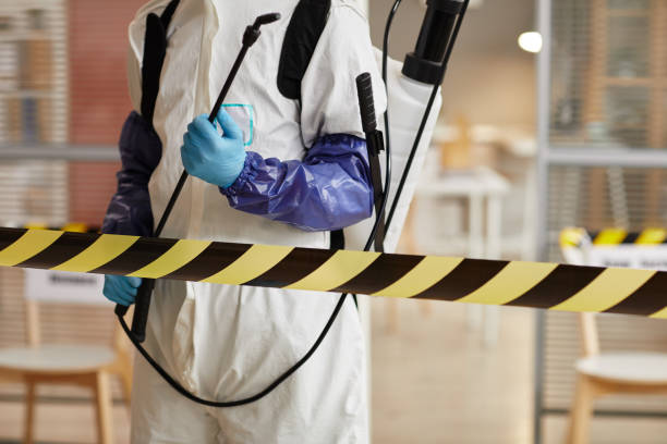 Professional Blood Cleanup technician working in Groveton, NH